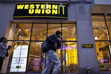 Person at Western Union